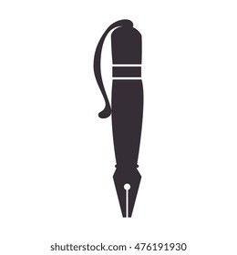 fine pen calligraphy drawing writing element silhouette vector illustration