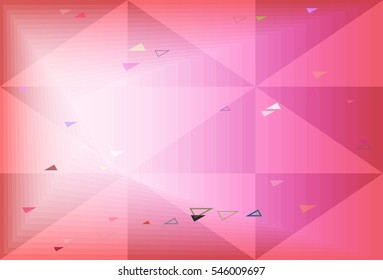 fine poster with triangle, picture around speculative background
