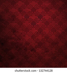 fine retro style wallpaper with simple ornamental elements can use like red vintage background