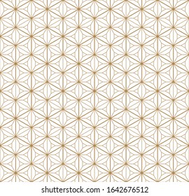 Fine seamless japanese pattern kumiko for shoji screen.Great design for any purposes. Japanese pattern background vector.Average and thick lines.Diamonds grid.