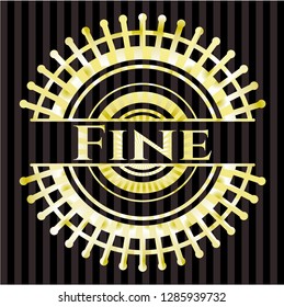 Fine shiny badge
