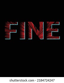 Fine simple typography t shirt design