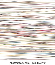 Fine straight lines random leaning, close to the horizontal, to create modern, linear texture