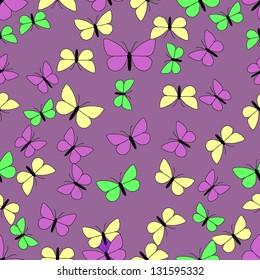 fine texture of colorful butterflies