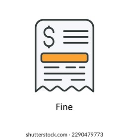 Fine Vector  Fill outline Icons. Simple stock illustration stock