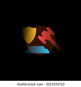 Fine. Vector icon in gradient style