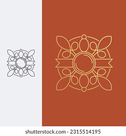 mejor plantilla de diseño de vectores con logotipo de protección de parra y paro de parra. logotipo con estilo lineal,