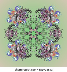 Fine winter ornament. Isolated of vector snowflakes. Vector illustration. Snowflakes collection.
