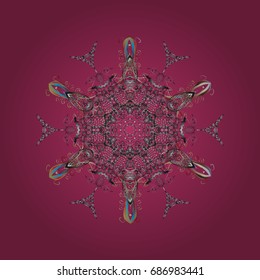 Fine winter ornament. Isolated of vector snowflakes. Vector illustration. Snowflakes collection.