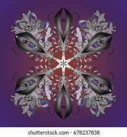 Fine winter ornament. Vector illustration. Snowflakes collection. Isolated of vector snowflakes.