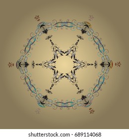 Fine winter ornament. Vector illustration. Snowflakes collection. Isolated of vector snowflakes.