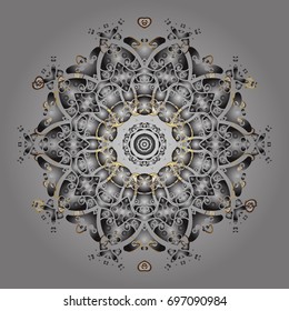 Fine winter ornament. Vector illustration. Snowflakes collection. Isolated of vector snowflakes.