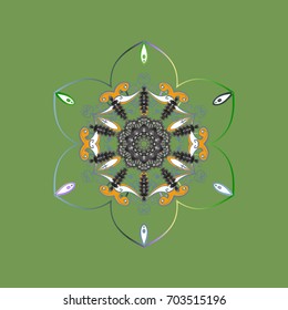 Fine winter ornament. Vector illustration. Snowflakes collection. Isolated of vector snowflakes.
