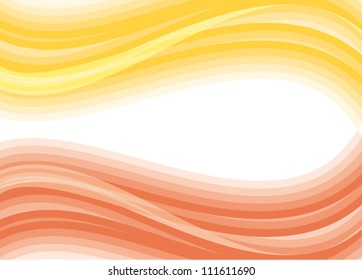 fine yellow and red wave vector