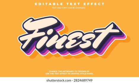 Finest editable text effect in modern trend style