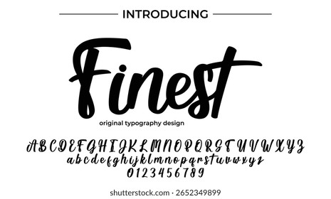 Finest - Elegant Script Font for Smooth Handwritten Design and Creative Typography
