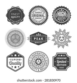 Finest Quality Vintage Seals, Labels and Badges Collection - Shutterstock ID 281830970
