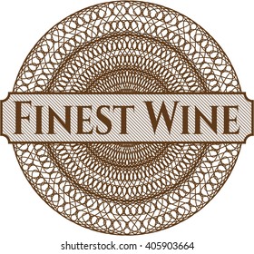 Finest Wine abstract linear rosette
