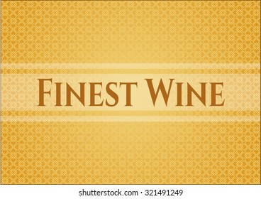 Finest Wine banner