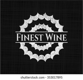 Emblema de tiza de vino fino