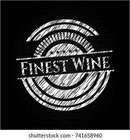 Finest Wine chalk emblem