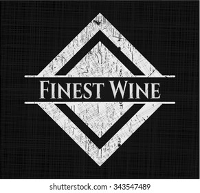 Finest Wine chalkboard emblem