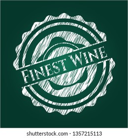 Finest Wine with chalkboard texture