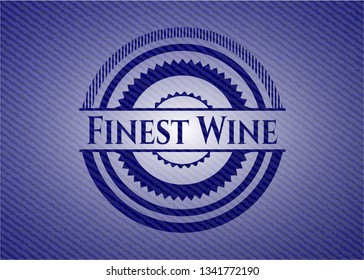 Finest Wine with denim texture