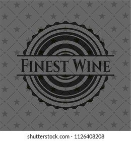 Finest Wine realistic dark emblem