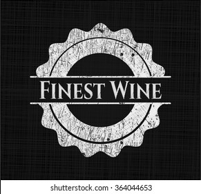 Finest Wine written with chalkboard texture