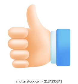 Up finger 3D icon. Trending Style