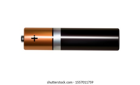 Finger AAA battery in vector.AA battery in vector.The battery is finger alkaline in the vector.