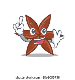 Finger anise mascot cartoon style