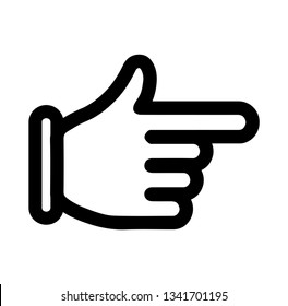 finger arrow icon