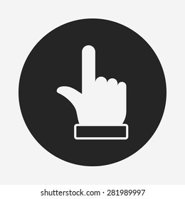 Finger arrow icon