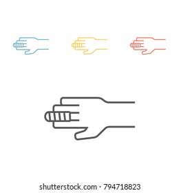 Finger Bandage line icon. Vector Icon