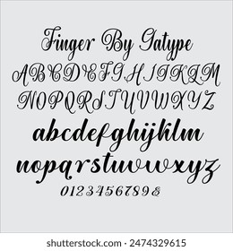 Finger is a beautiful modern script font with starting and ending strokes, where there are various alternative options that make this font even more beautiful and aesthetic to enhance your extraordina