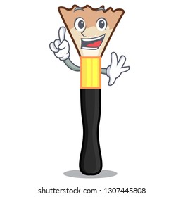 Finger blusher in the shape of mascot