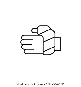 finger, bone, break, gypsum icon. Simple thin line, outline vector of Bone injury icons for UI and UX, website or mobile application