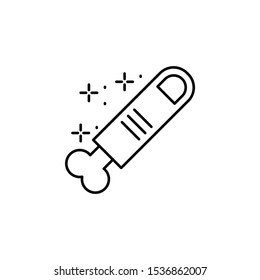 Finger, bone icon. Simple line, outline vector of horror icons for ui and ux, website or mobile application