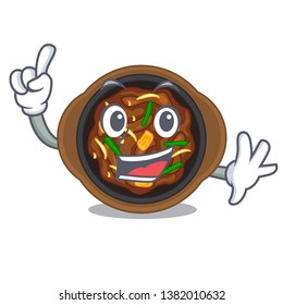 Finger bulgogi isolated with in the character