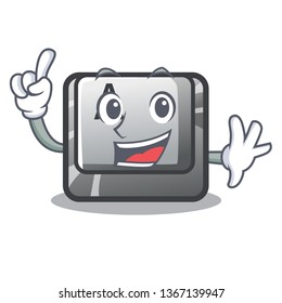 Finger A button attached a cartoon keyboard