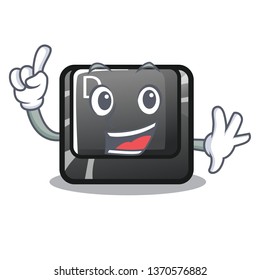 Finger button D in the cartoon shape