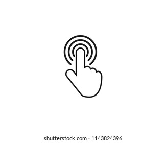 Finger by pressing the button