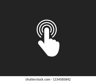 Finger by pressing the button