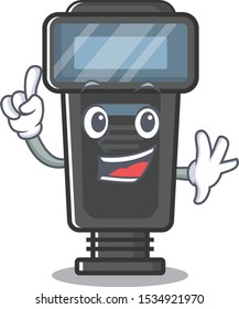 Finger camera flash with the a character