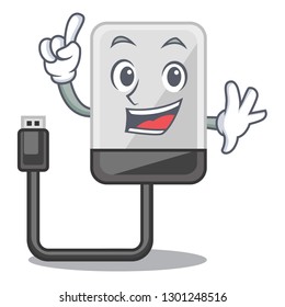 Finger cartoon hard drive 