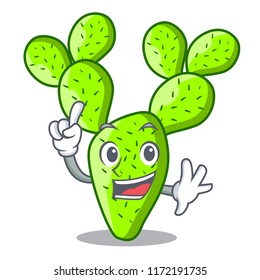 Finger cartoon the prickly pear opuntia cactus