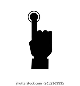 Ícone de dedo, Ícone de botão de pressão, botão de pressão