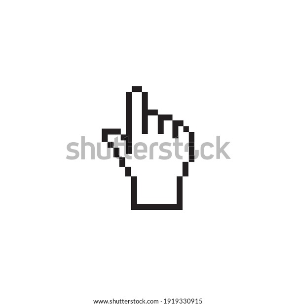 Finger Click Icon Symbol for Logo,\
App, Website or Graphic Design Element. Vector\
Illustration